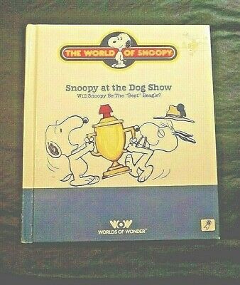 Talking Snoopy Book Snoopy At The Dog Show 1986 Worlds Of Wonder -book Only