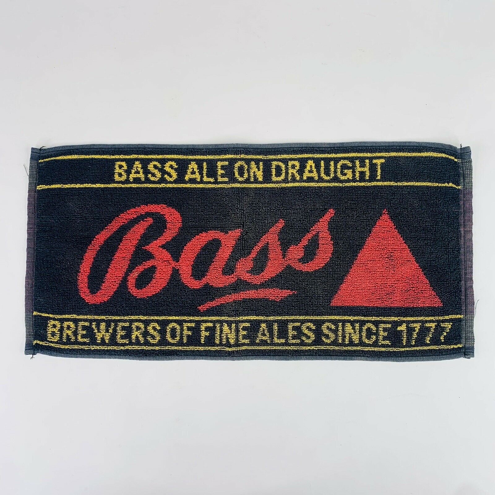 Vintage Bass Ale On Draught Brewers Of Fine Ales Since 1777 Bar Towel Rag