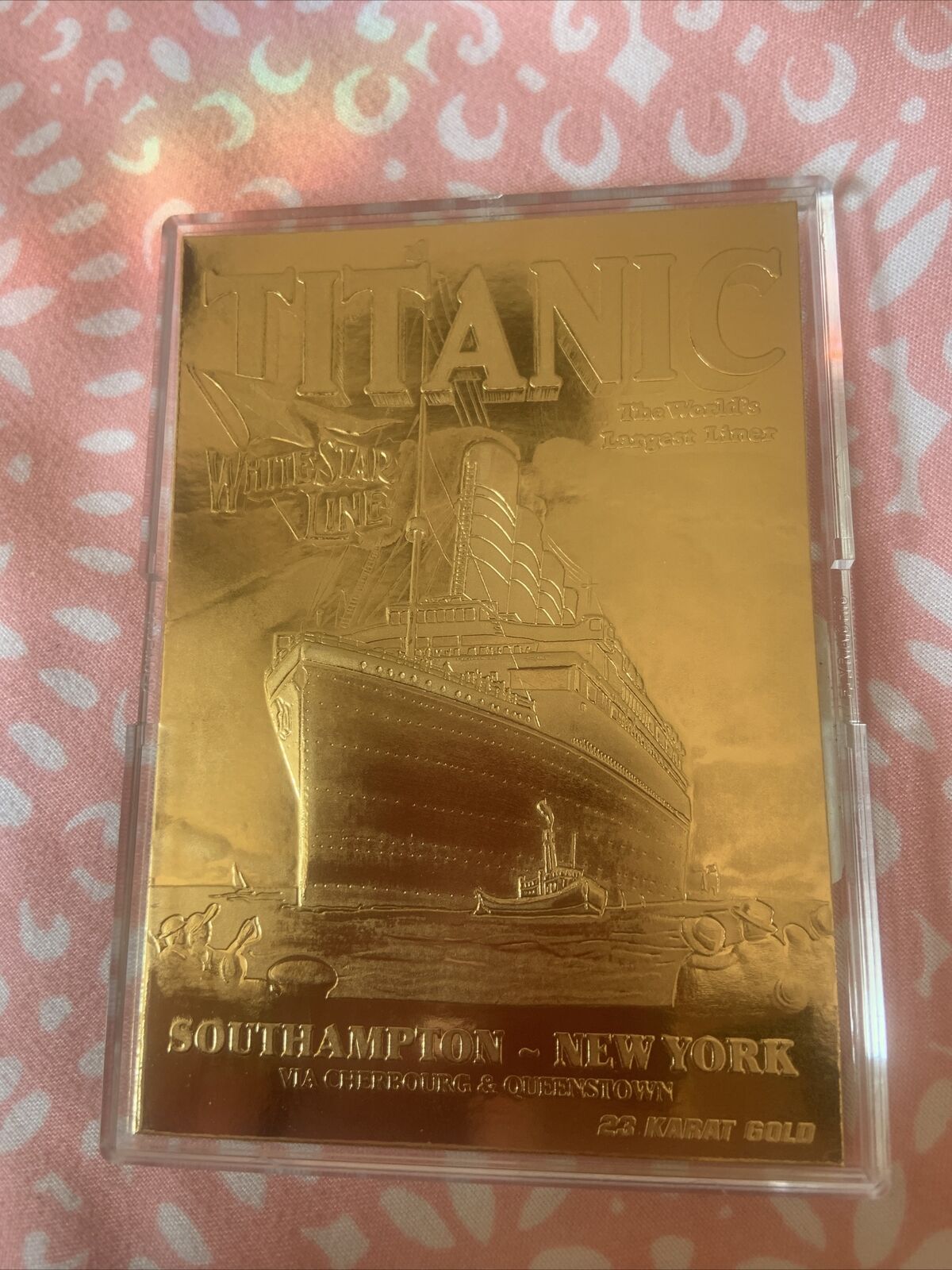 1998 Bleachers 23k Gold Titanic Card *rare*