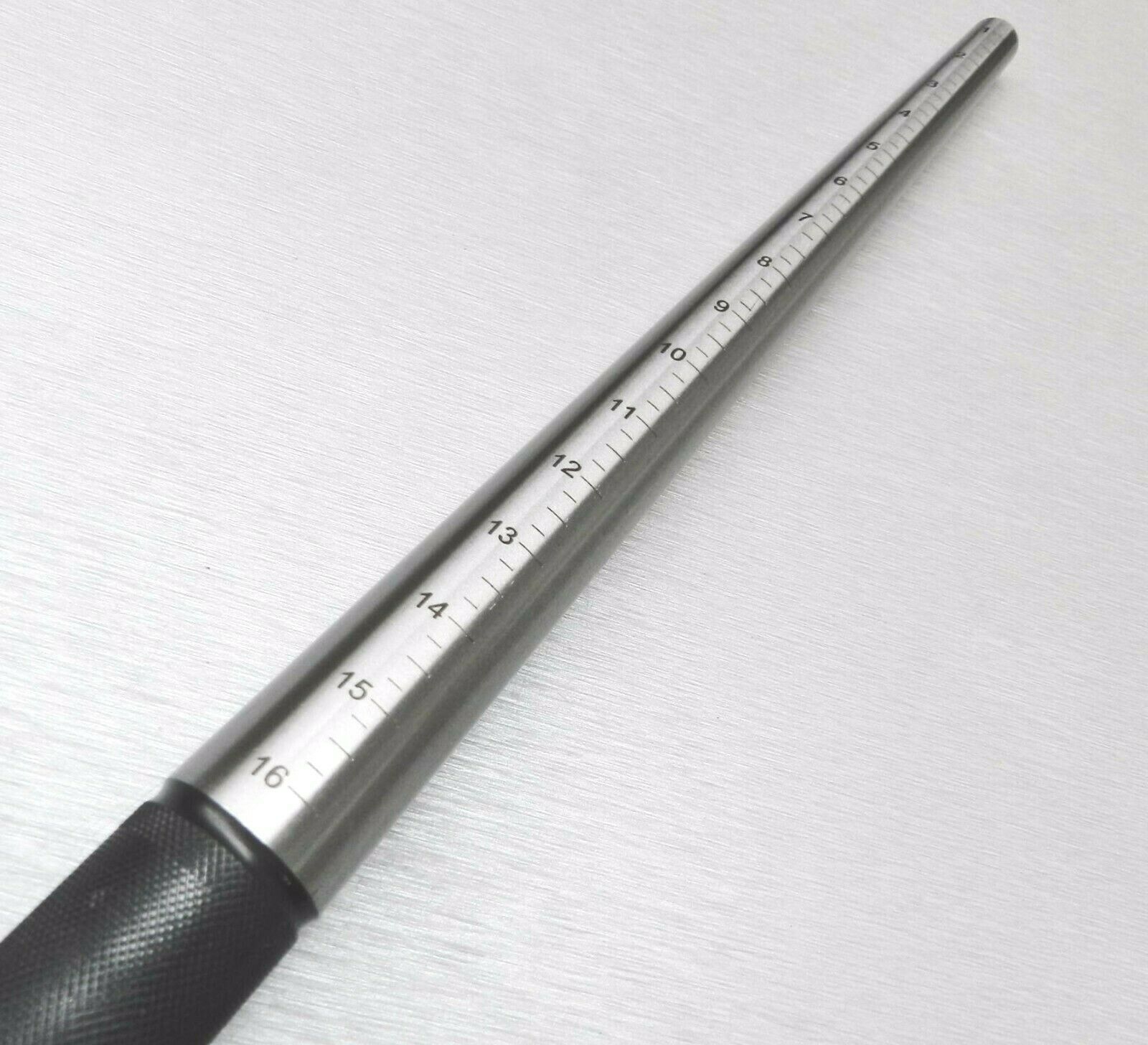 1-16 Steel Ring Mandrel Graduated Marked Sizer Metal Jewelry Sizing Tool Stick