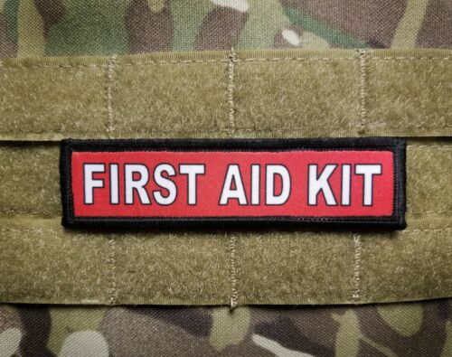 First Aid Kit Red 1x4 Tactical Hook Military Patch Diy Ifak Kit Marker