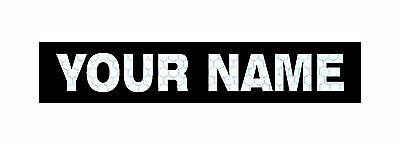 Name Tape Refl Solas And Black Patch 5.25"x1" Custom With Velcro® Brand Fastener