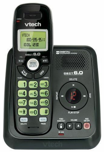 Vtech Cs6124-11 Dect 6.0 Cordless Phone W/ Answering - 1 Headset - Black [ln]™
