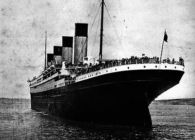 New 5x7 Photo: Stern View Of The Ill-fated White Star Liner Rms Titanic, 1912