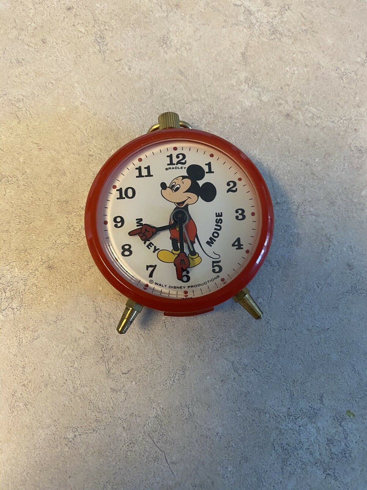 Vintage Walt Disney Mickey Mouse Alarm Clock And Works