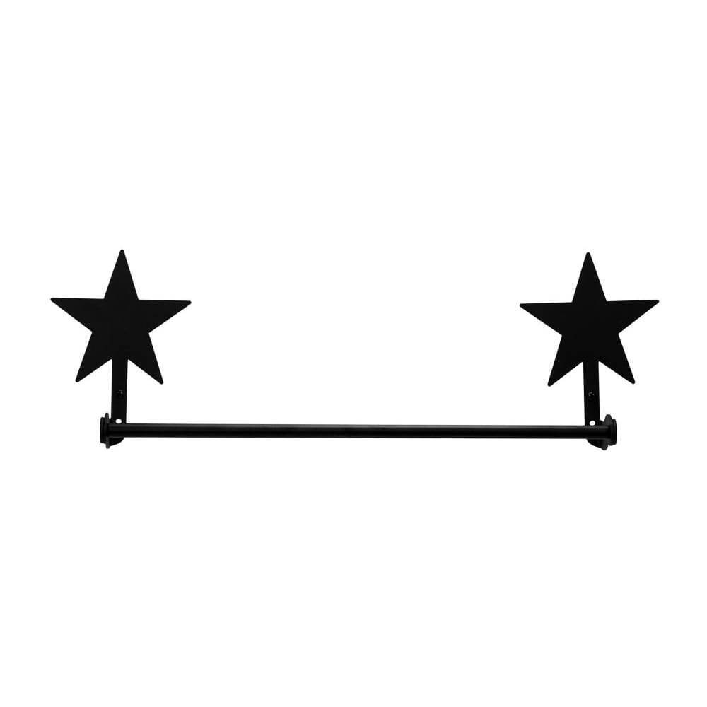 Wrought Iron Star - Towel Bar Small 18" (made In Usa)