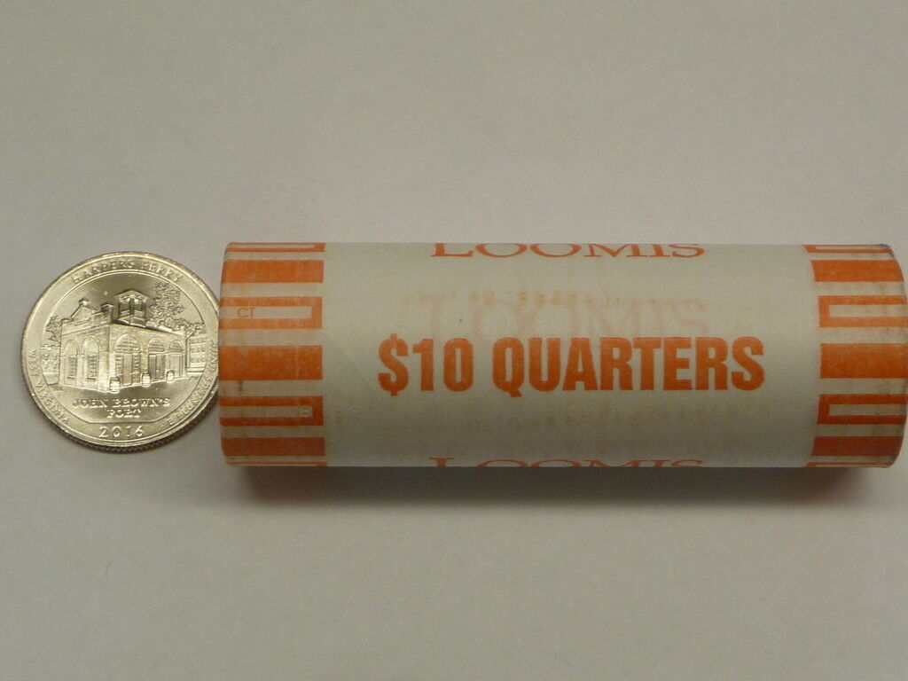 2016 P Harpers Ferry West Virginia Park Quarter $10 Bu Paper Roll