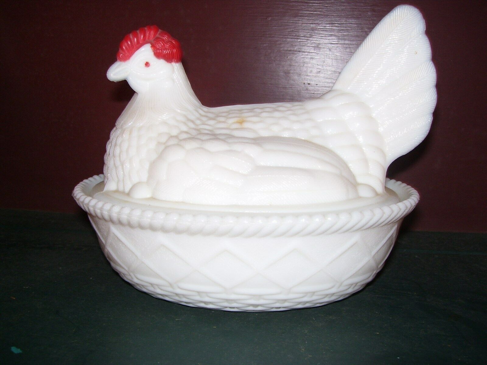Westmoreland Glass Hen On Nest Dish-8 Inch