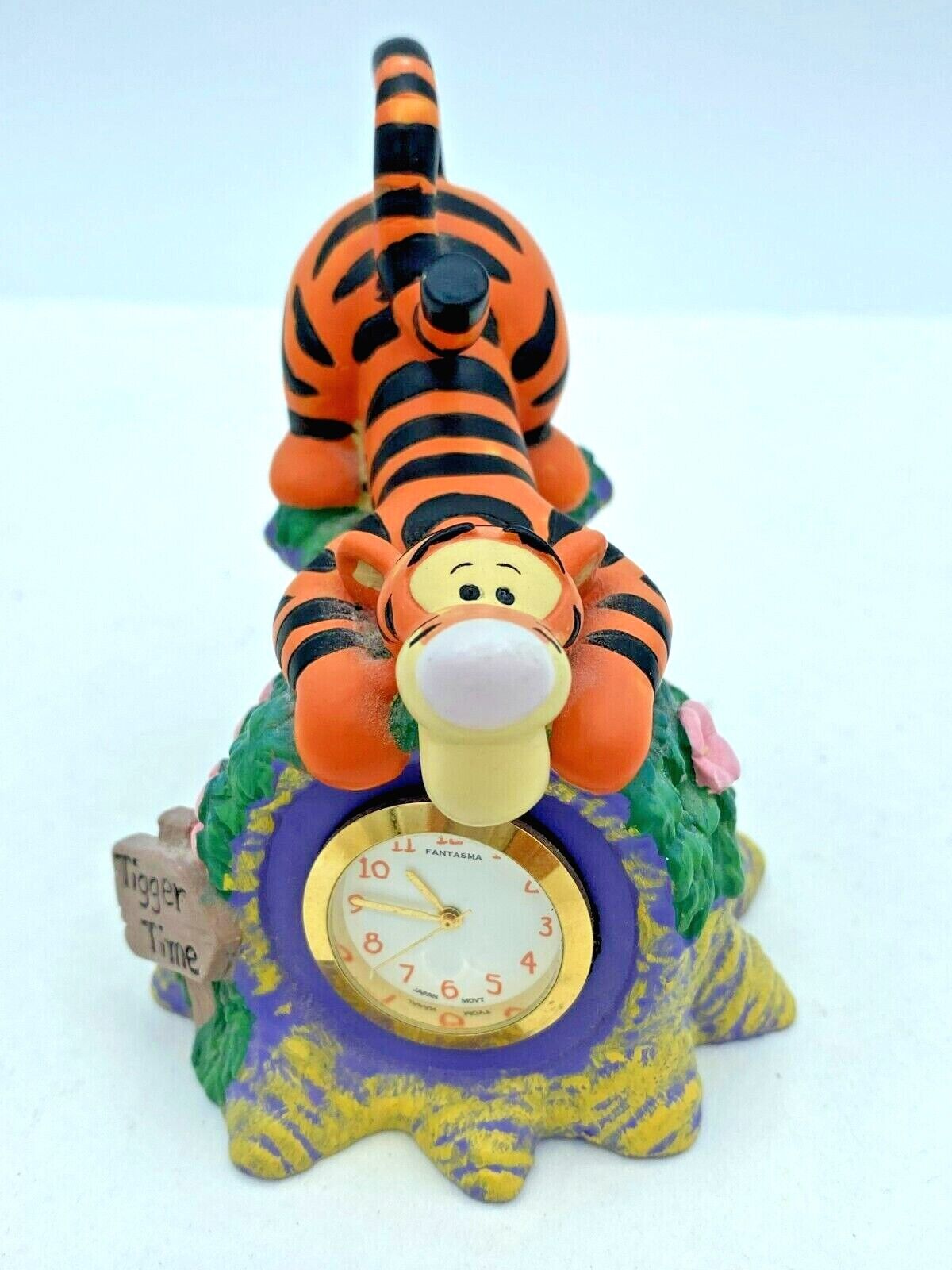 Tigger Fantasma Clock Figurine-winnie The Pooh Desk Disney Clock