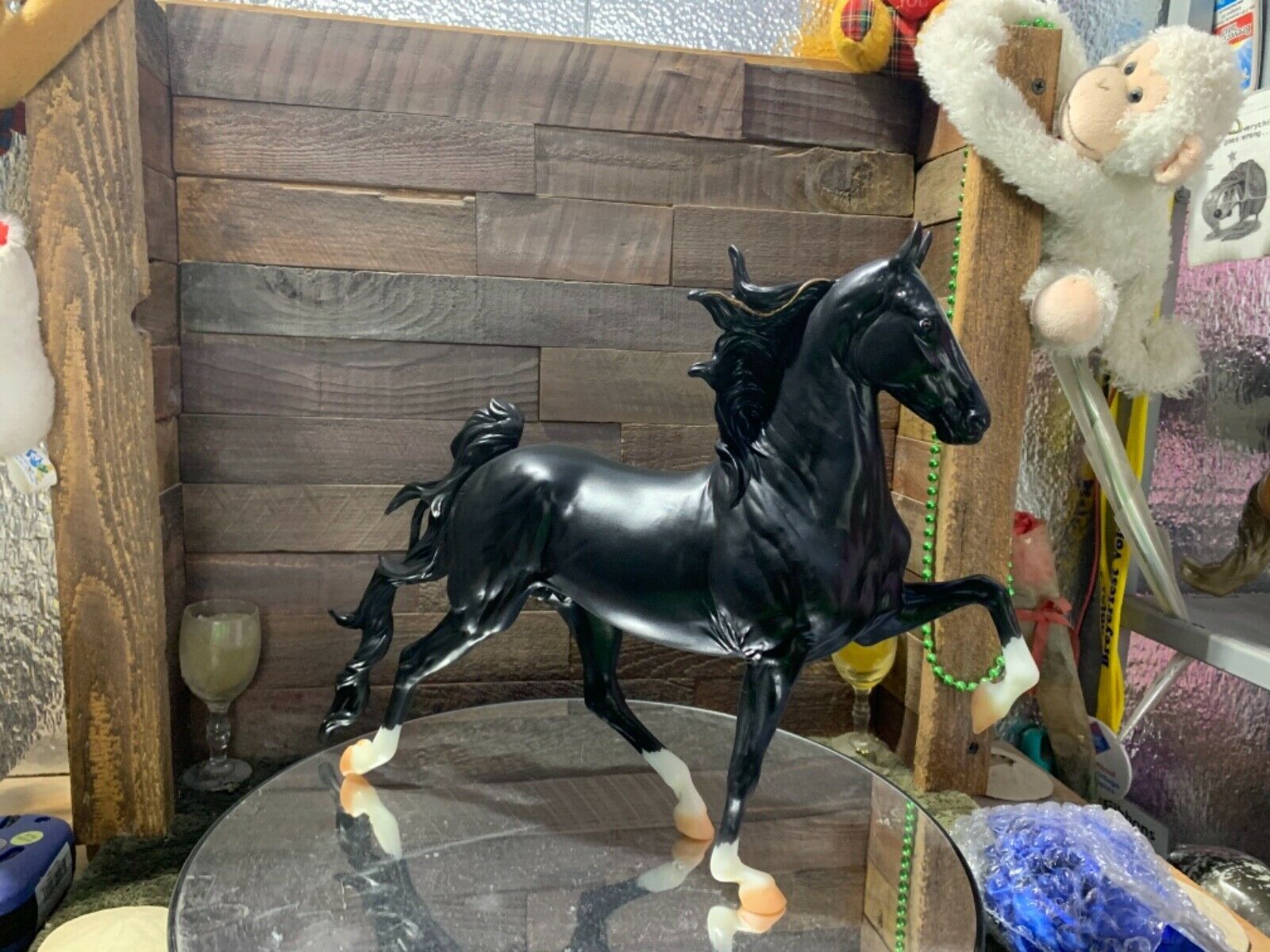 Breyer Model Horse Hamilton Black With Chrome Cm =). Ooak
