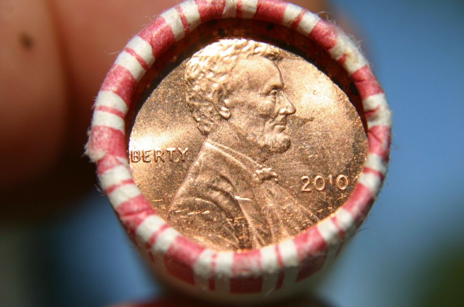 2010 "p" Lincoln Cent Original Bank Wrap Roll Obw Zinc Penny