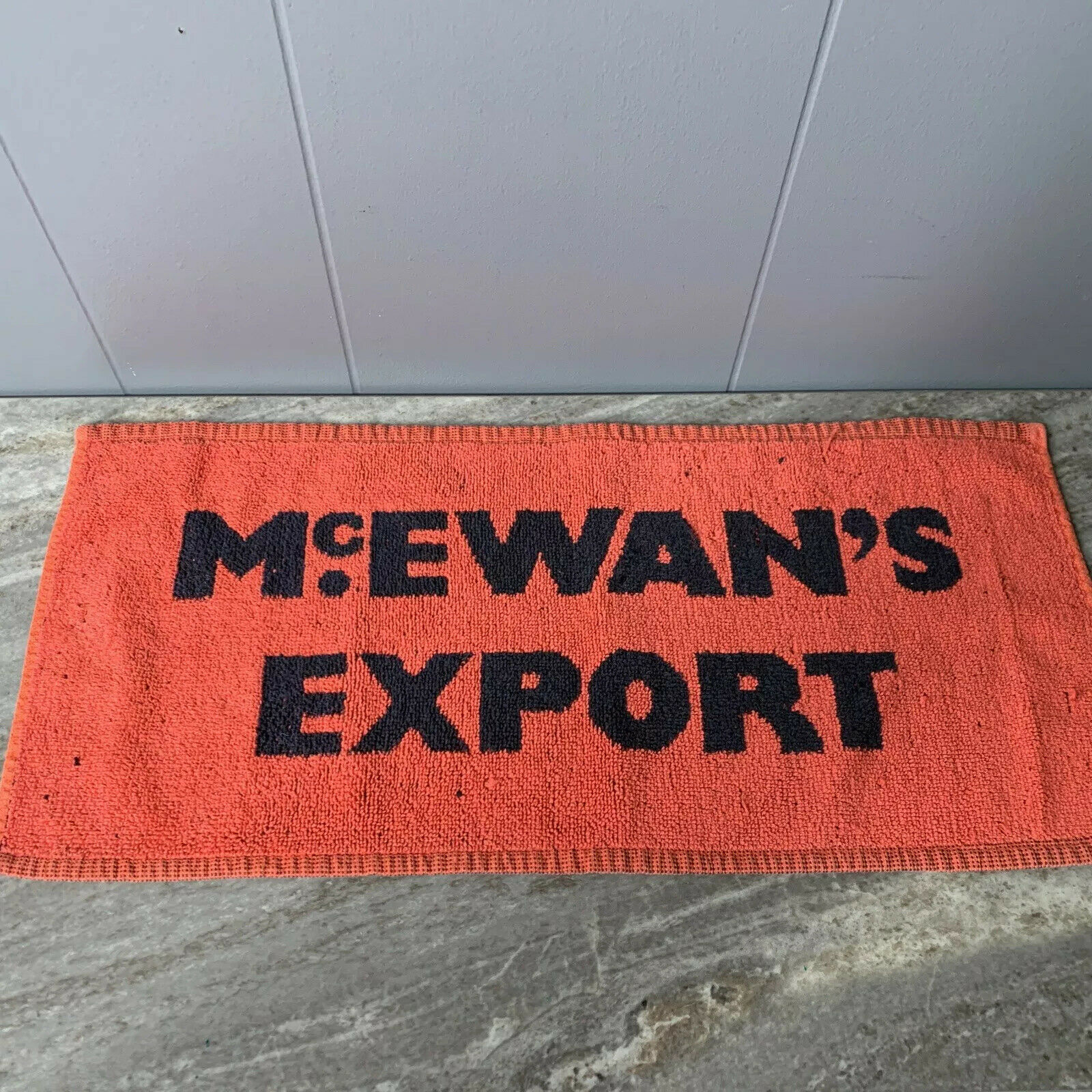 Mcewan’s Export Vintage Beer Pub Home Bar Towel Guiness Retro Man Cave Red