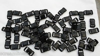 3/8” E Style Plastic Side Release Buckle Curved Clasp Paracord Bracelet 1 - 100