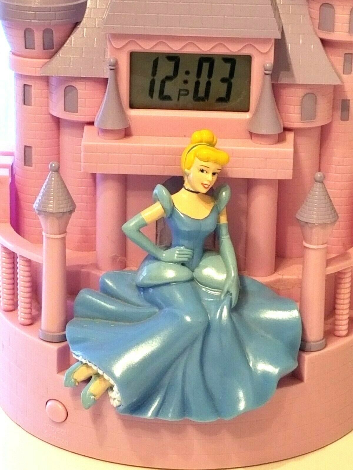 Collectible Disney Rare Cinderella Light Projecting Alarm Clock Ewc Euc