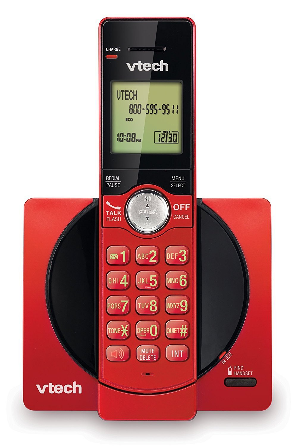 Vtech Cs6919-16 Dect 6.0 Cordless Phone With Caller Id/call Waiting - Red [ln]™