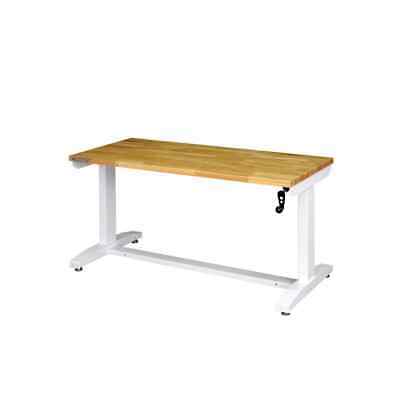Husky Work Table 52-inch Adjustable Height White