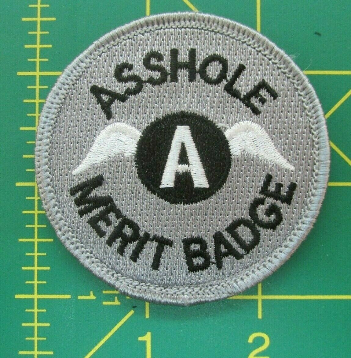" Ass Hole Merit Badge " Tactical Morale Patch **free U.s. Shipping**