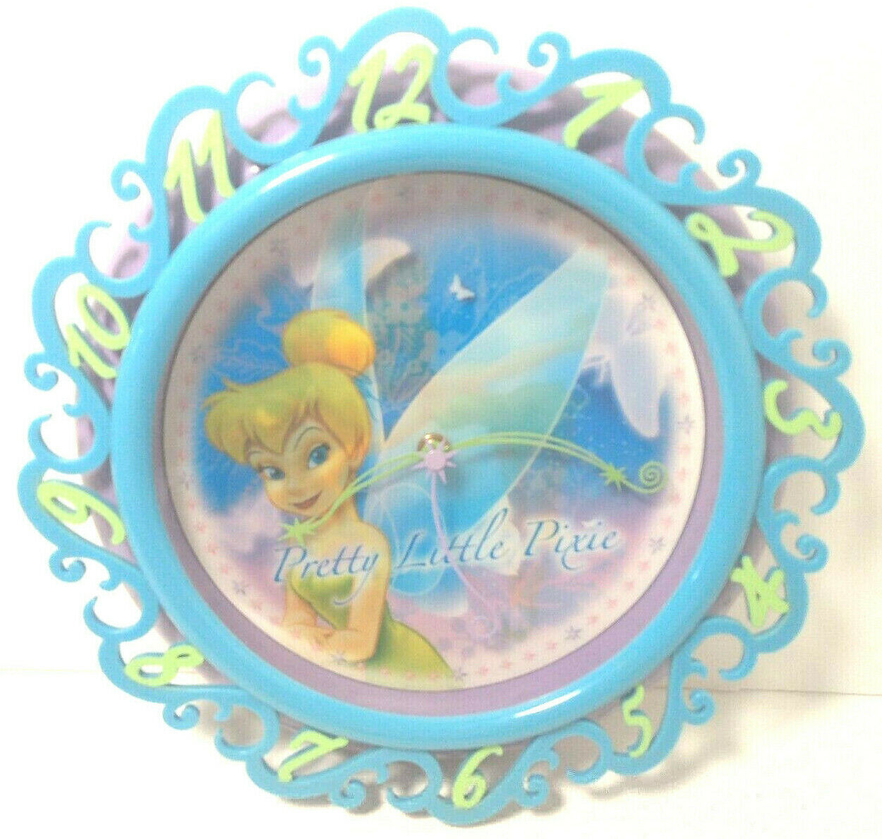 Disney Tinker Bell Hologram Wall Clock Fairy Pretty Little Pixie The Magic Touch