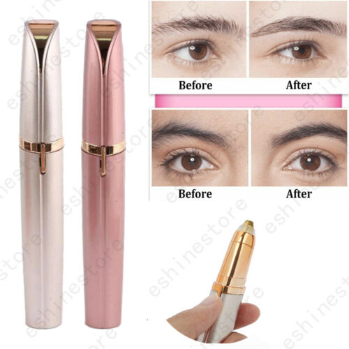 Women Electric Personal Ear Nose Neck Eyebrow Hair Trimmer Led Groomer Remover