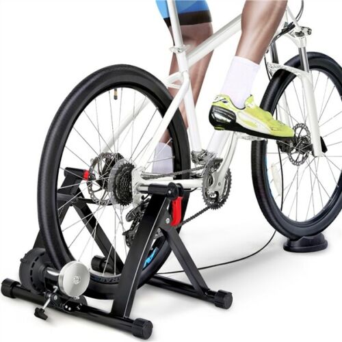 Magnetic Bike Trainer Stand W/6 Speed Level For Indoor Stationary Exercise,black