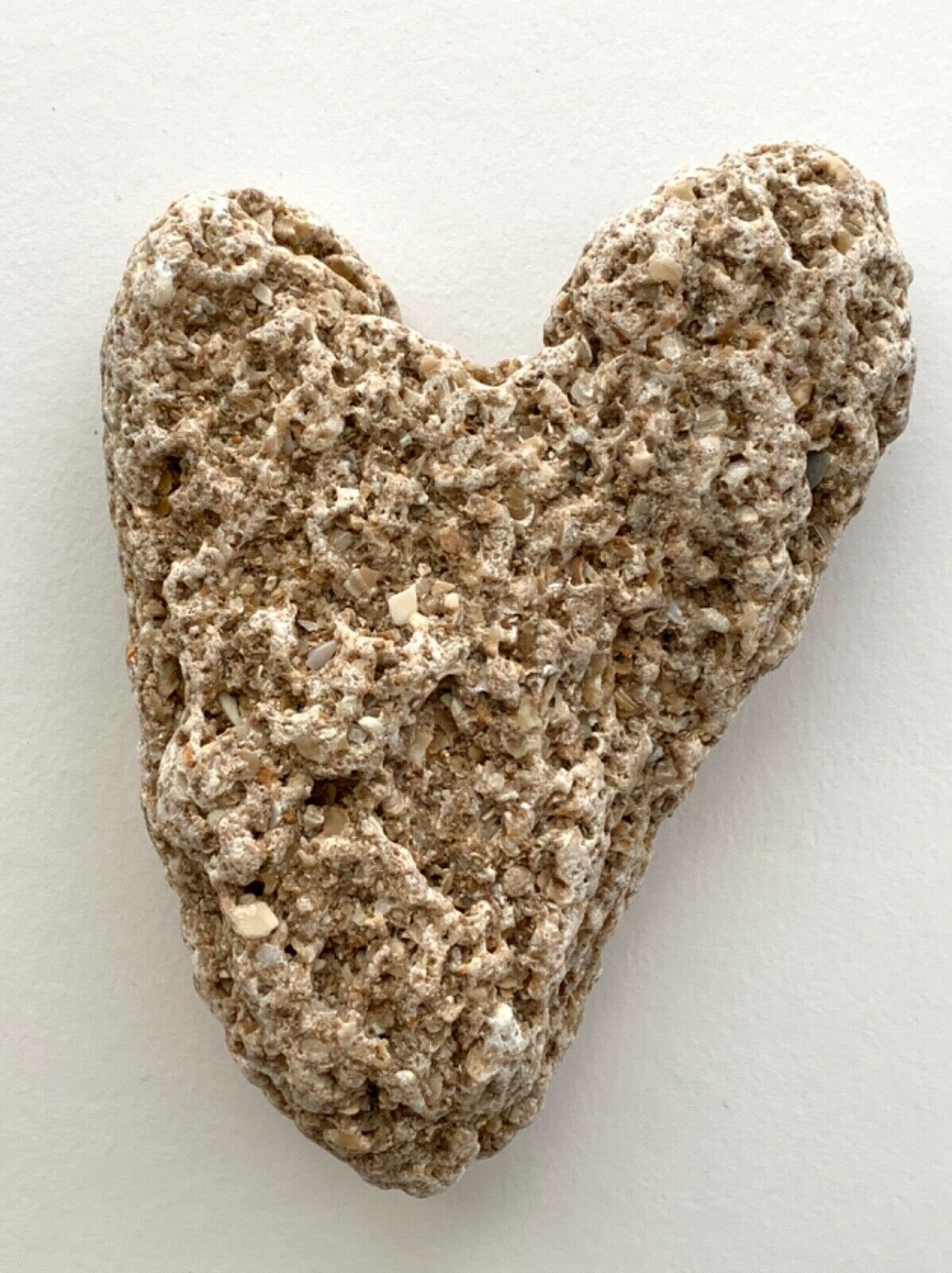 Natural Large ❤️heart Shaped Beach Rock ~5” Love Wish Wedding Stone Valentine Us