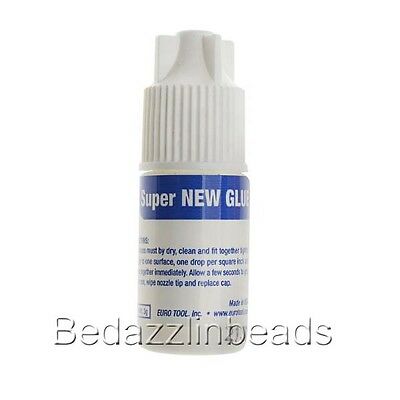 Eurotool Super New Glue Instant Jewelers Adhesive For Metal, Plastic, Glass +