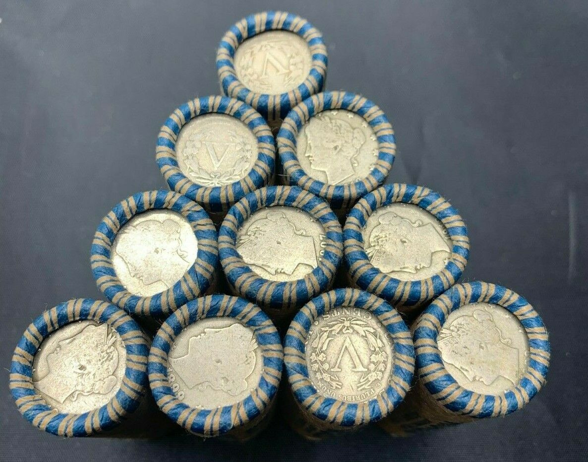 Liberty Nickels Rolls Full Date Liberty V Nickels 1883-1913 Old Us Mixed Date