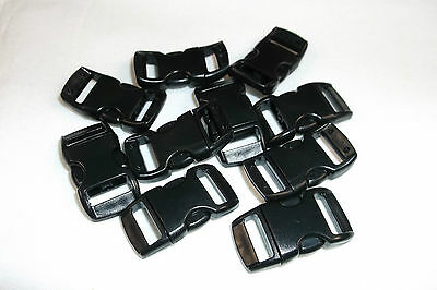 3/8” Plastic Side Release Buckle Curved Clasp 550 Paracord Bracelet 1 - 200 Pcs