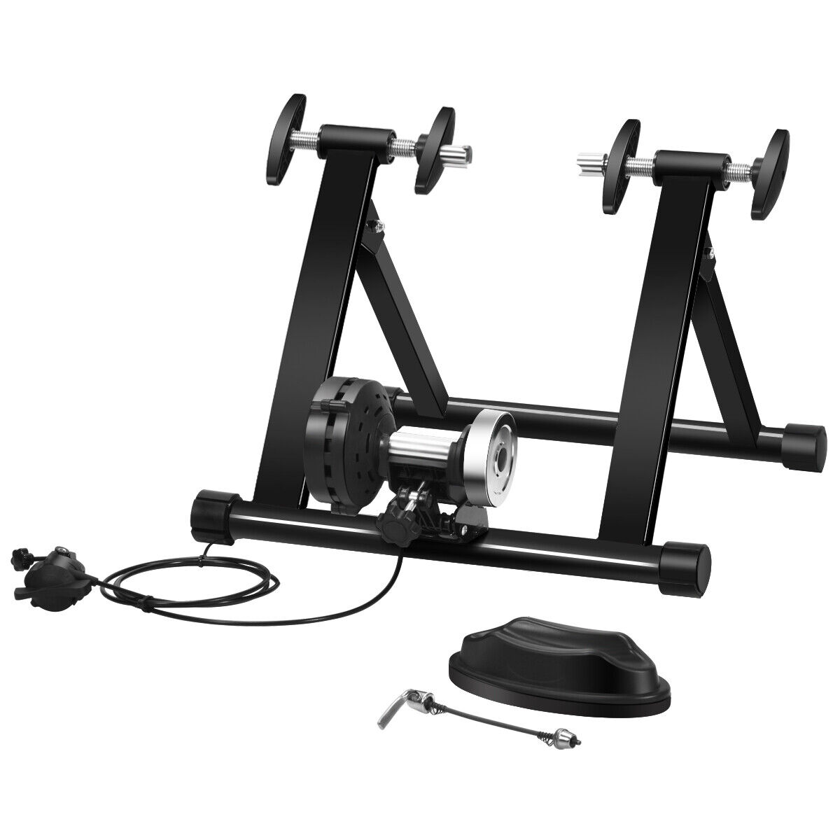 Folding Magnetic Bike Trainer Stand Bicycle Riding Exercise W/8 Adjustable Speed