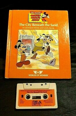 Talking Mickey Mouse The City Beneath The Sand Book/tape Worlds Of Wonder Hc